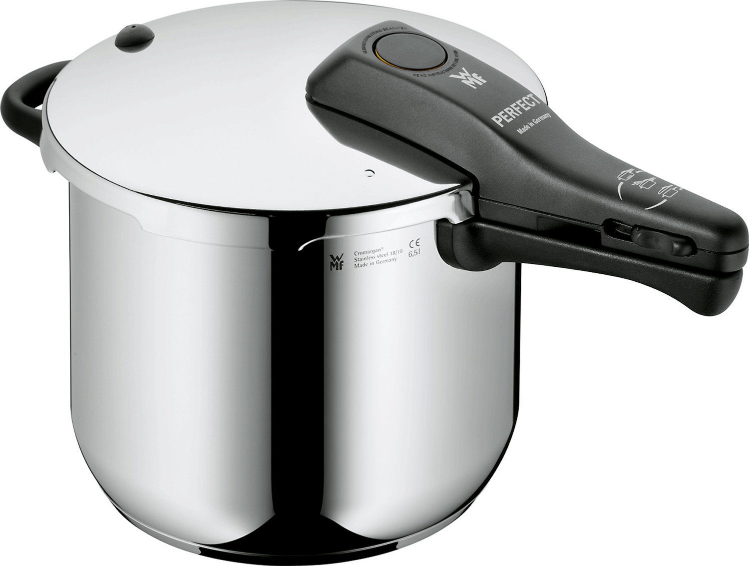 زودپز 22 سانت وی ام اف آلمان 6.5 لیتر - مدل WMF Perfect مقاوم در برابر خط و خش